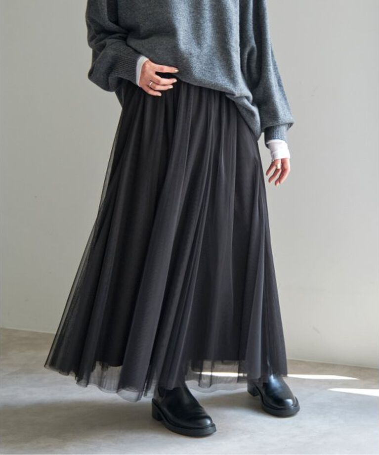Spick and Span「≪追加≫チュールスカート」|スカート|