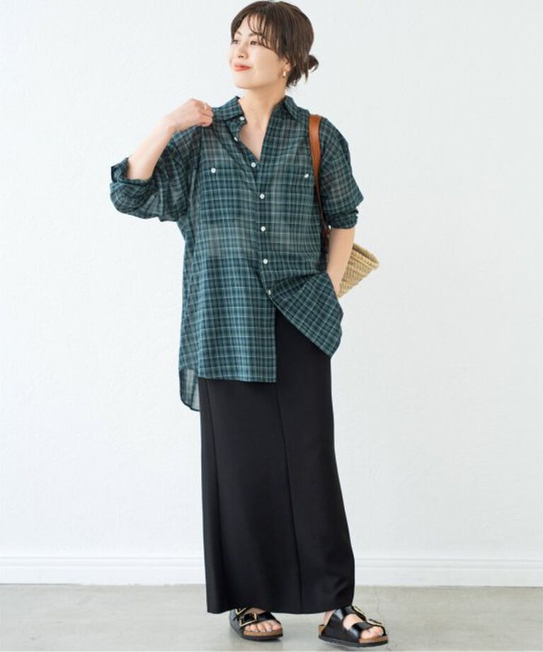 Spick and Span「《追加》イージーIラインスカート」|スカート|