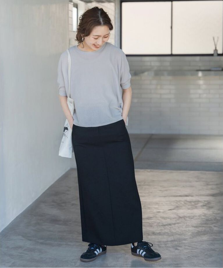 Spick and Span「《追加》イージーIラインスカート」|スカート|