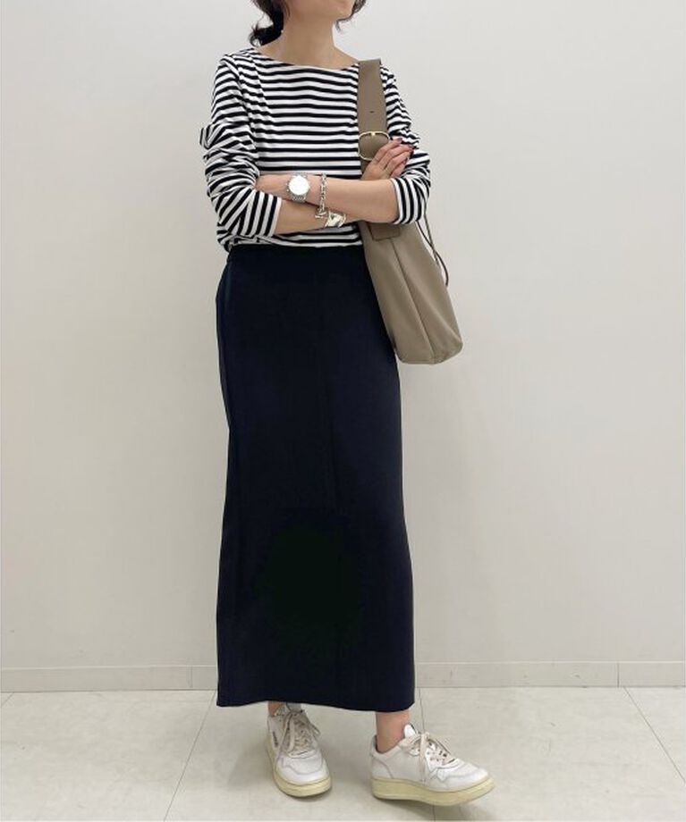 Spick and Span「《追加》イージーIラインスカート」|スカート|