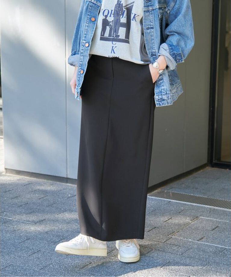 Spick and Span「《追加》イージーIラインスカート」|スカート|