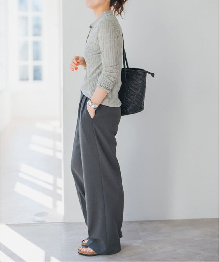 Spick and Span「手洗い可 / シアーポロシャツニットプルオーバー」|ニット・セーター|
