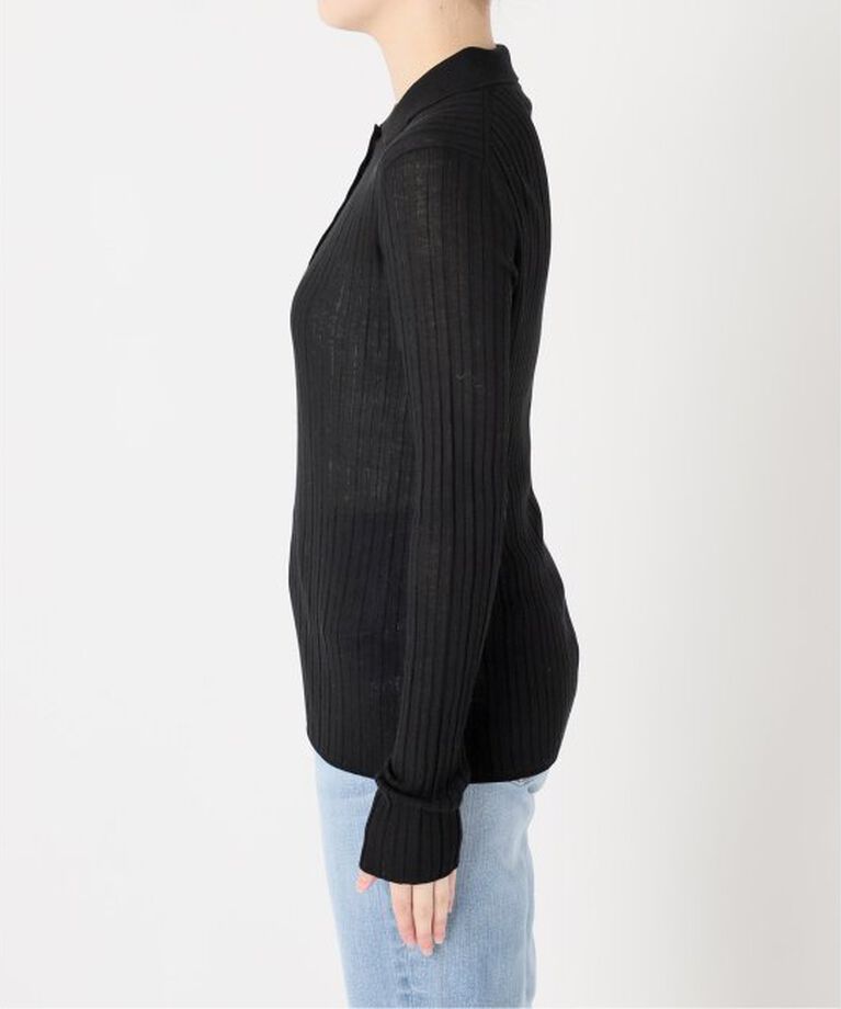 Spick and Span「手洗い可 / シアーポロシャツニットプルオーバー」|ニット・セーター|