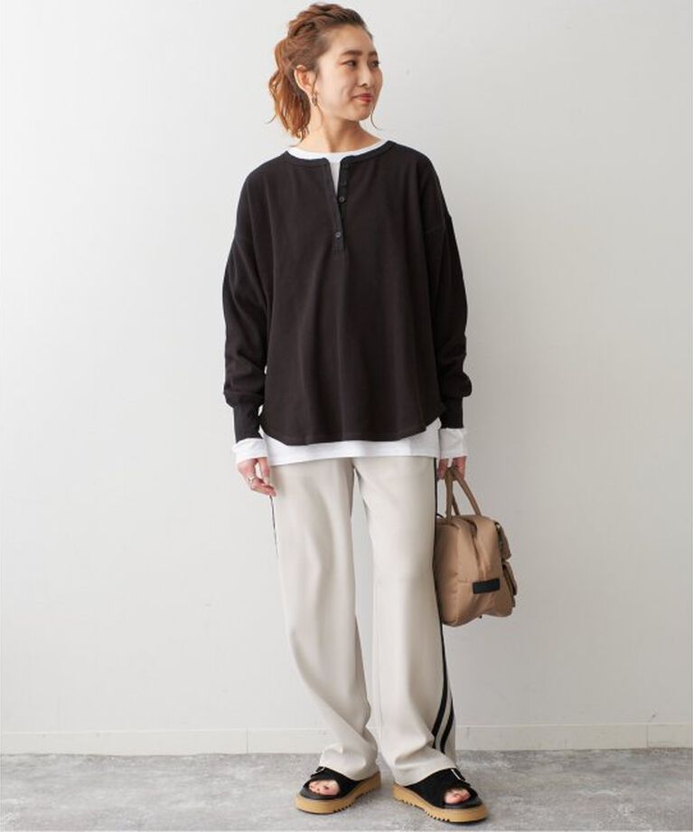 Spick and Span「サテンライントラックパンツ」|その他|