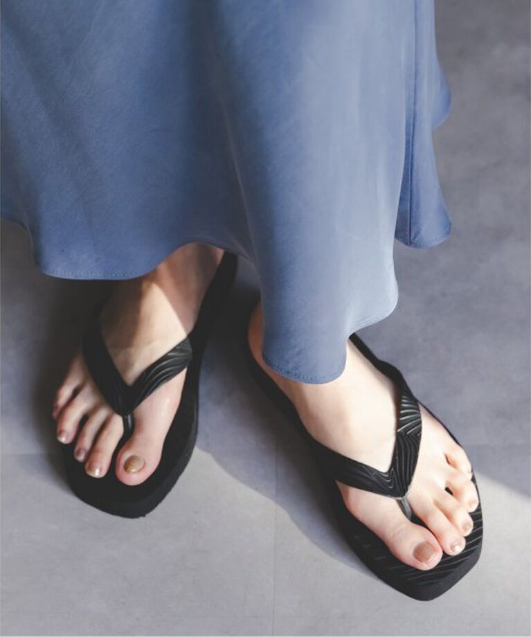 NOBLE「SLEEPERS/スリーパー Tapered platform」|サンダル|ブラック