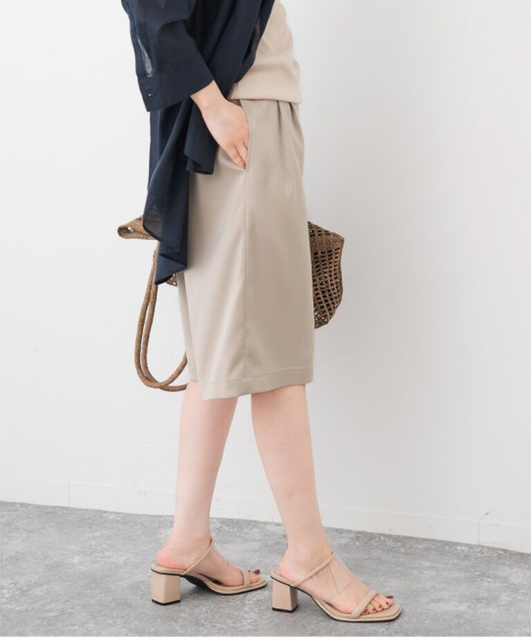Spick and Span「サテンハーフパンツ」|スラックス|