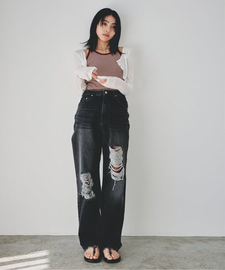U by SPICK&SPAN「《追加2》シフォンテレコカットトップス」|Tシャツ・カットソー|