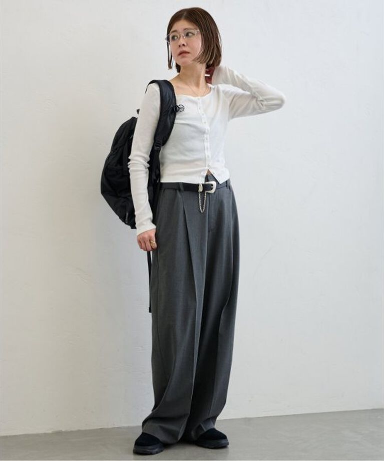 U by SPICK&SPAN「《追加2》シフォンテレコカットトップス」|Tシャツ・カットソー|
