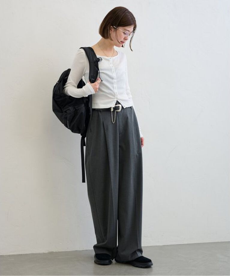 U by SPICK&SPAN「《追加2》シフォンテレコカットトップス」|Tシャツ・カットソー|