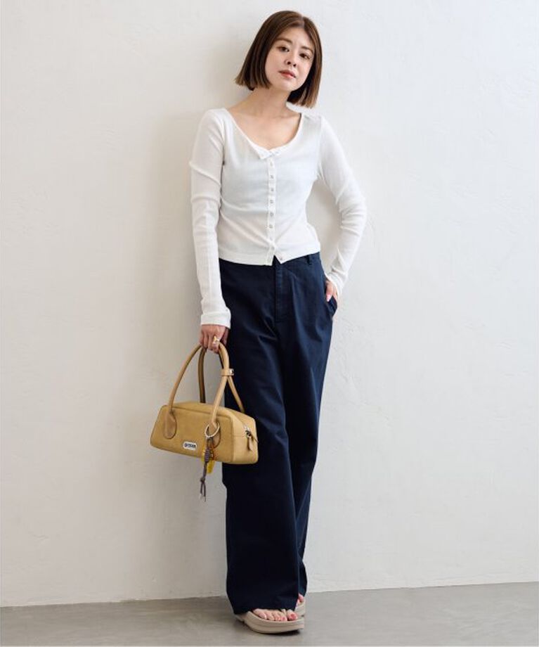 U by SPICK&SPAN「《追加2》シフォンテレコカットトップス」|Tシャツ・カットソー|
