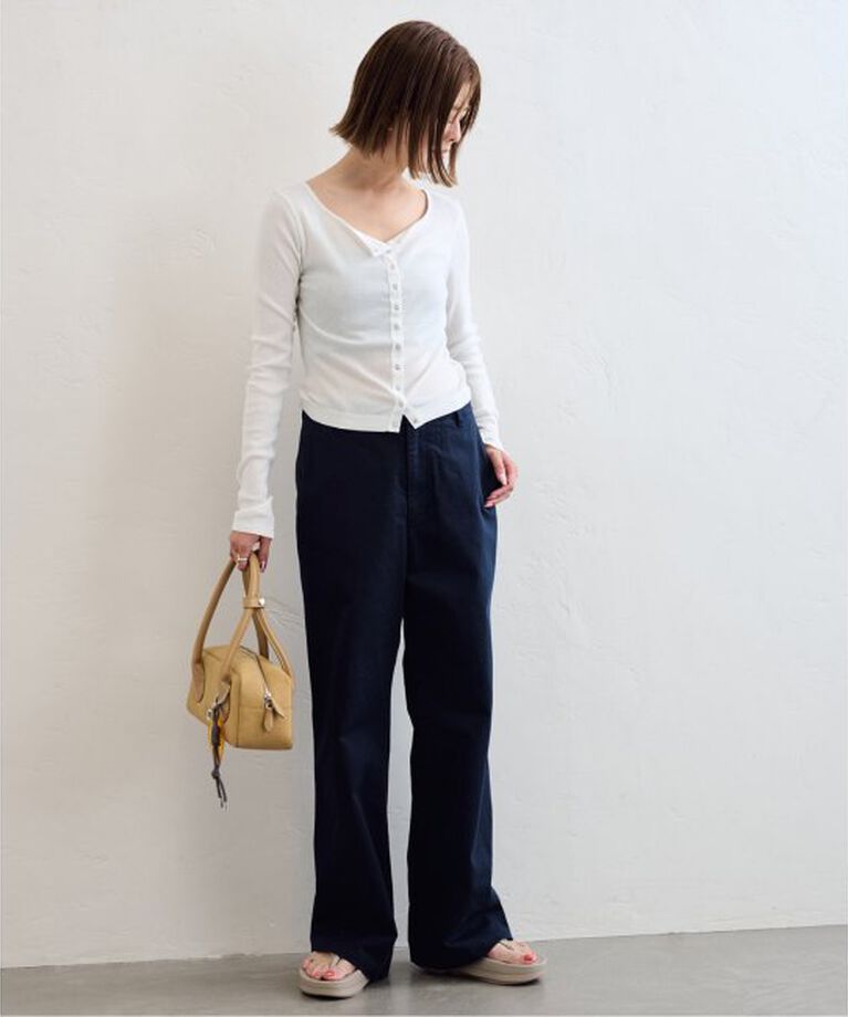 U by SPICK&SPAN「《追加2》シフォンテレコカットトップス」|Tシャツ・カットソー|