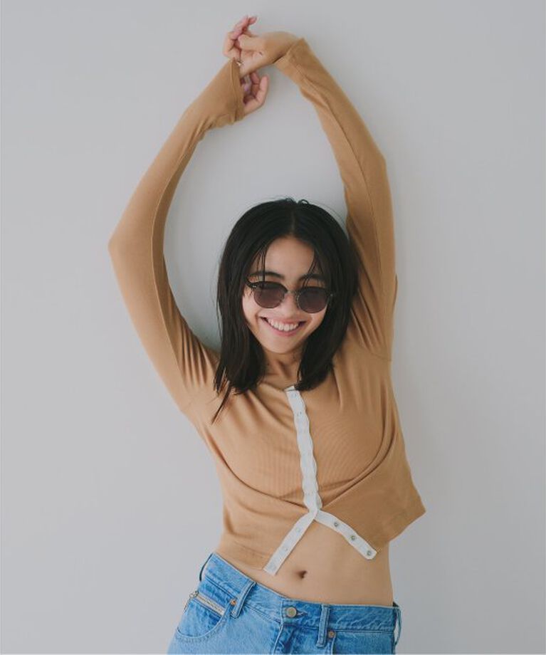 U by SPICK&SPAN「《追加2》シフォンテレコカットトップス」|Tシャツ・カットソー|