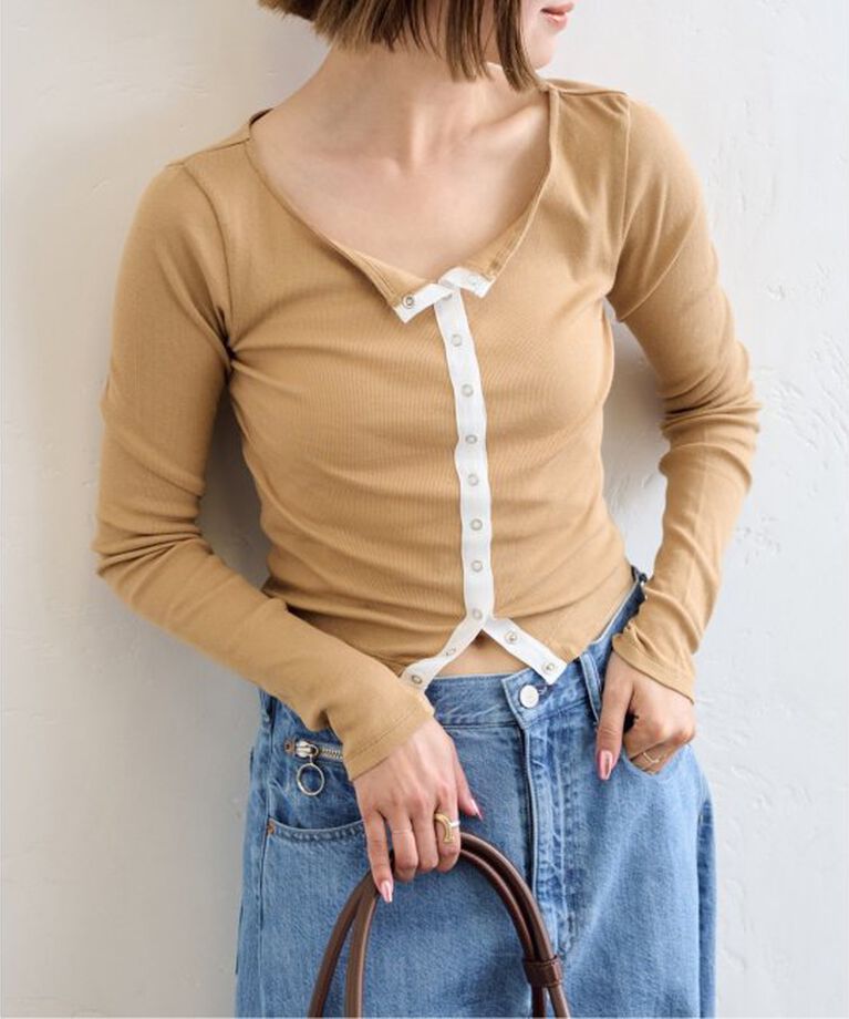 U by SPICK&SPAN「《追加2》シフォンテレコカットトップス」|Tシャツ・カットソー|