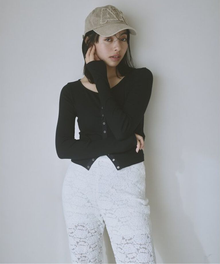 U by SPICK&SPAN「《追加2》シフォンテレコカットトップス」|Tシャツ・カットソー|