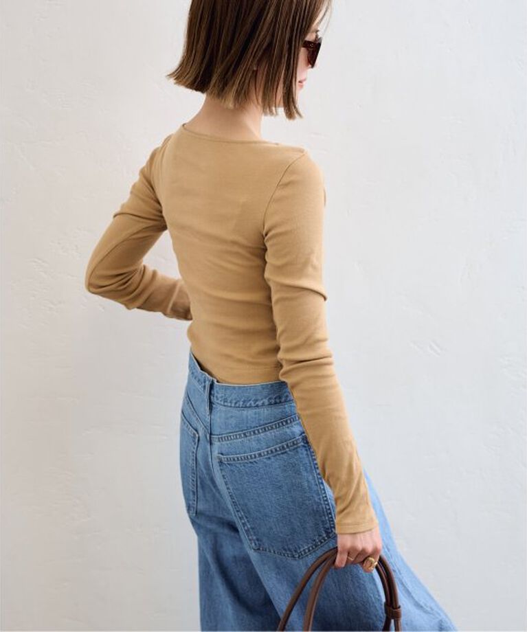 U by SPICK&SPAN「《追加2》シフォンテレコカットトップス」|Tシャツ・カットソー|