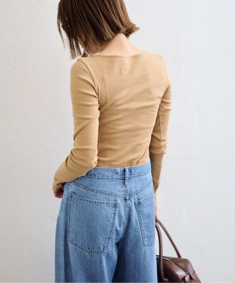 U by SPICK&SPAN「《追加2》シフォンテレコカットトップス」|Tシャツ・カットソー|
