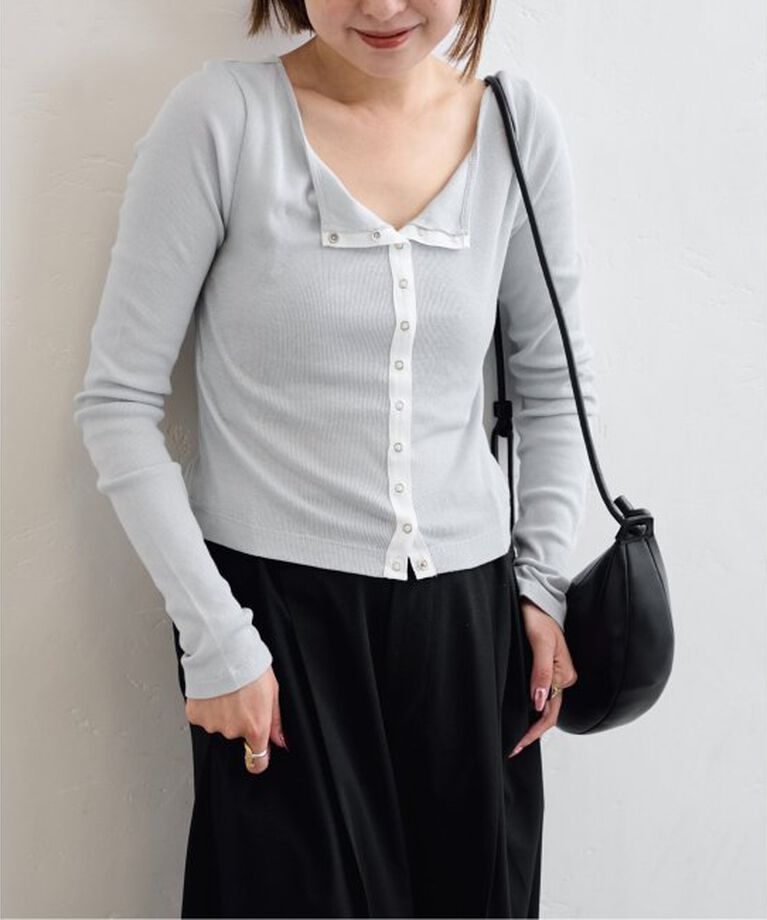 U by SPICK&SPAN「《追加2》シフォンテレコカットトップス」|Tシャツ・カットソー|
