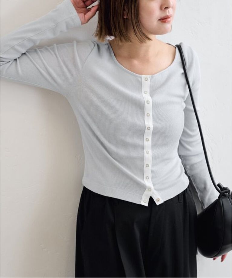 U by SPICK&SPAN「《追加2》シフォンテレコカットトップス」|Tシャツ・カットソー|