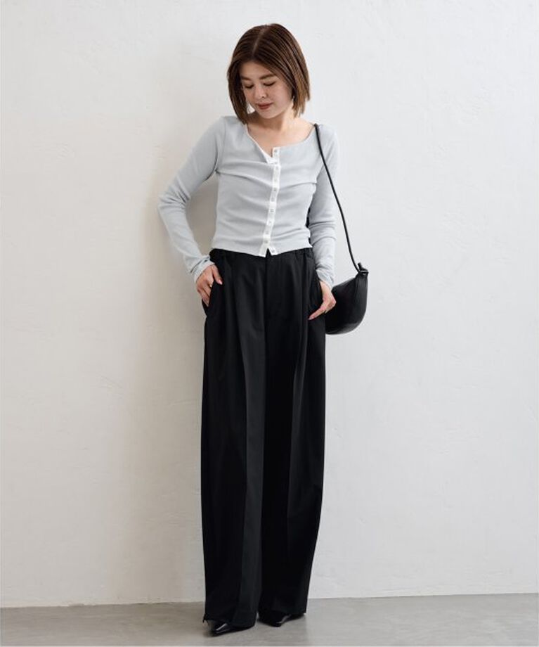 U by SPICK&SPAN「《追加2》シフォンテレコカットトップス」|Tシャツ・カットソー|