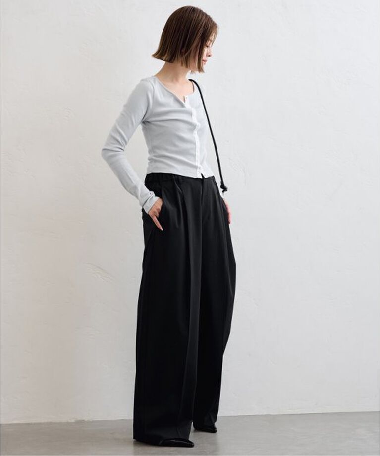 U by SPICK&SPAN「《追加2》シフォンテレコカットトップス」|Tシャツ・カットソー|