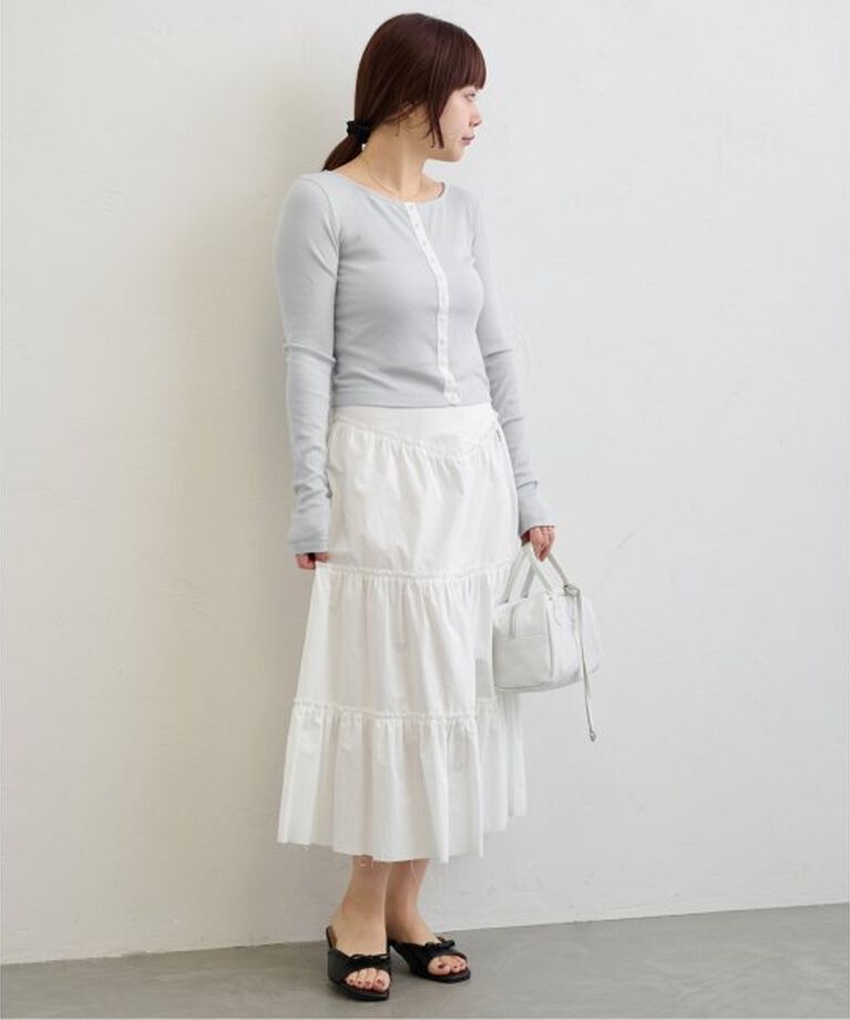 U by SPICK&SPAN「《追加2》シフォンテレコカットトップス」|Tシャツ・カットソー|