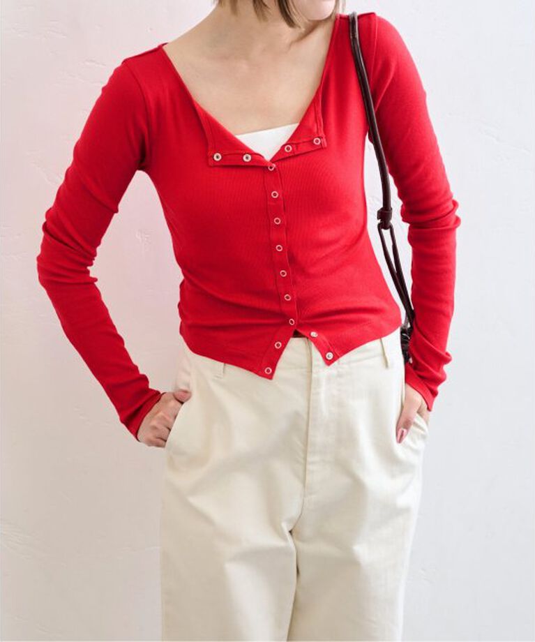 U by SPICK&SPAN「《追加2》シフォンテレコカットトップス」|Tシャツ・カットソー|