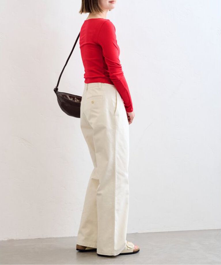 U by SPICK&SPAN「《追加2》シフォンテレコカットトップス」|Tシャツ・カットソー|