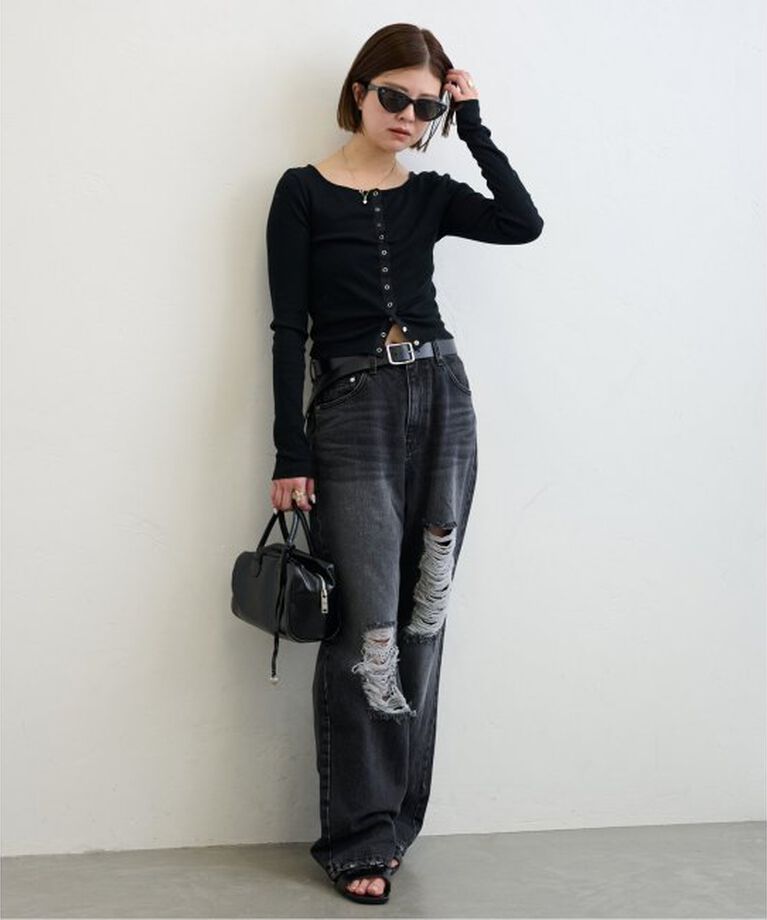 U by SPICK&SPAN「《追加2》シフォンテレコカットトップス」|Tシャツ・カットソー|