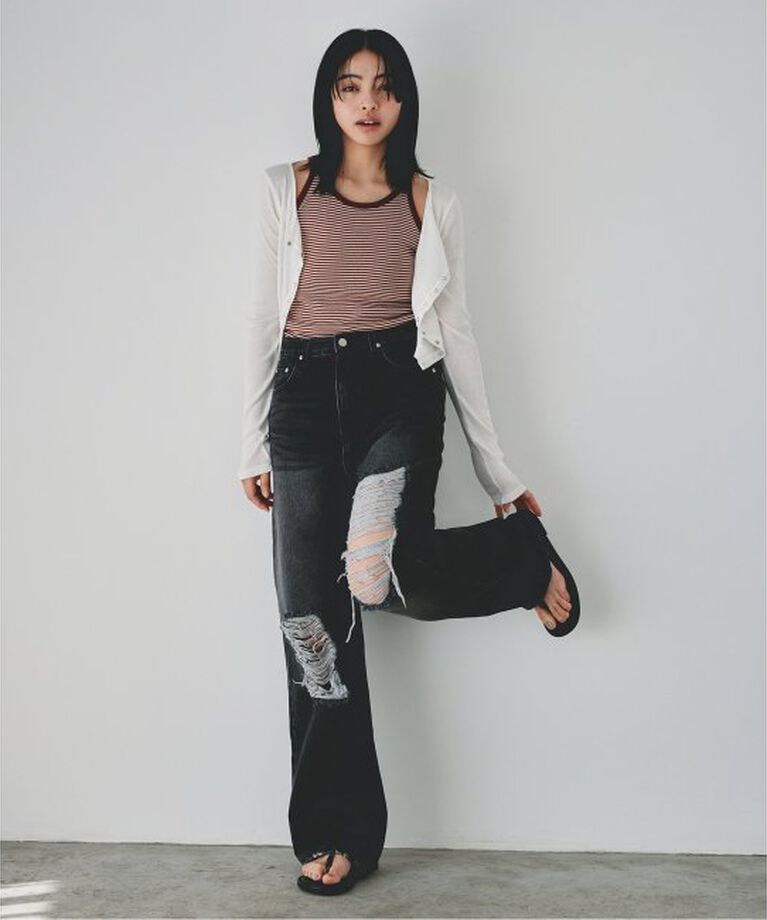 U by SPICK&SPAN「《追加2》シフォンテレコカットトップス」|Tシャツ・カットソー|