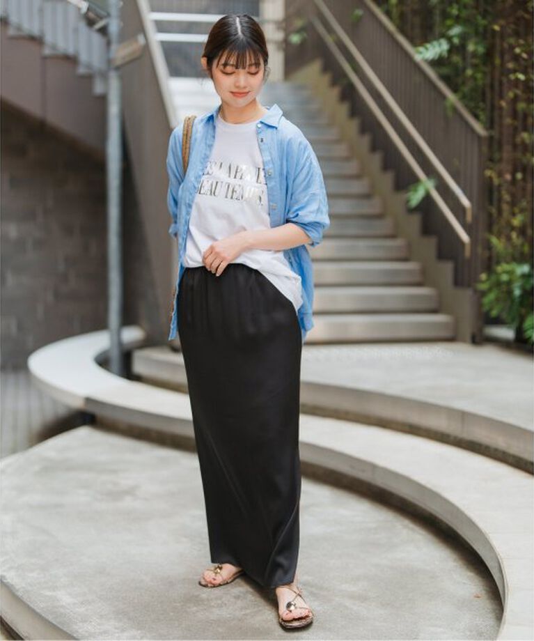 Spick and Span「サテンイージースカート」|スカート|