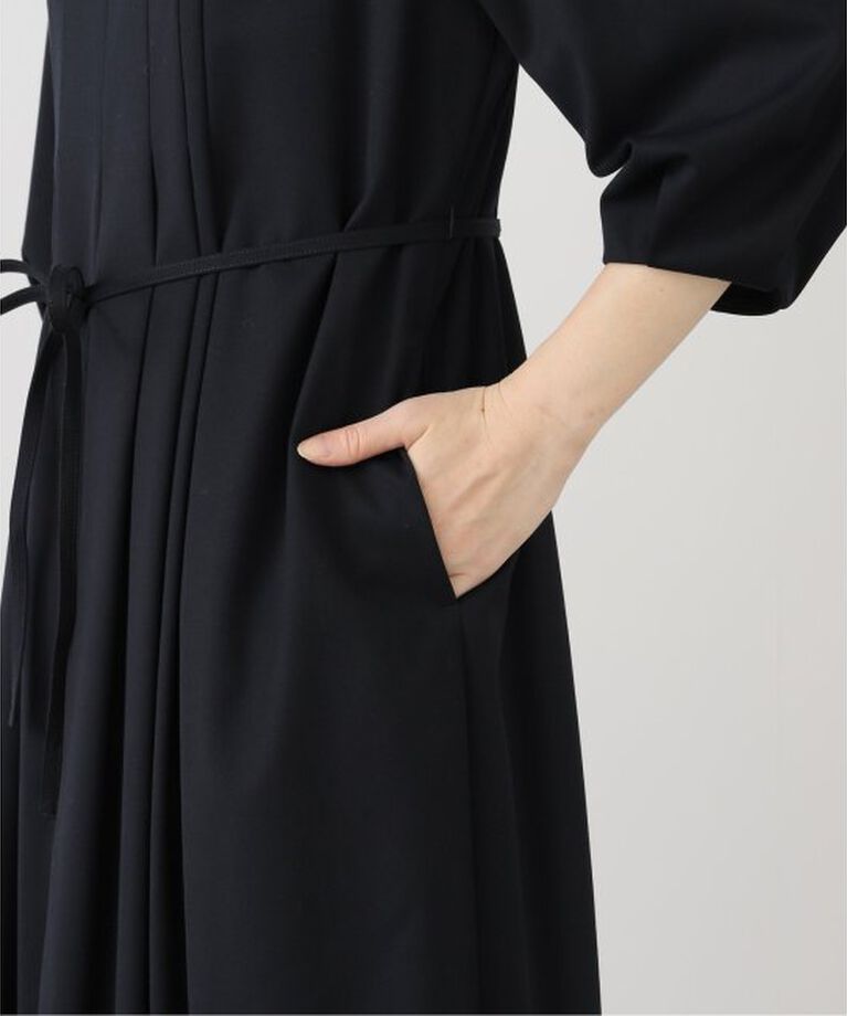  「【洗える】タックスリットワンピース」|ワンピース|