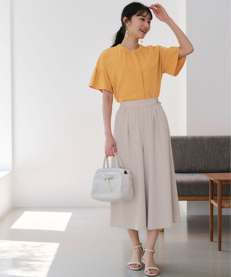 any SiS「【UVケア・接触冷感】汗ジミ防止加工カット ブラウス」|Tシャツ・カットソー|