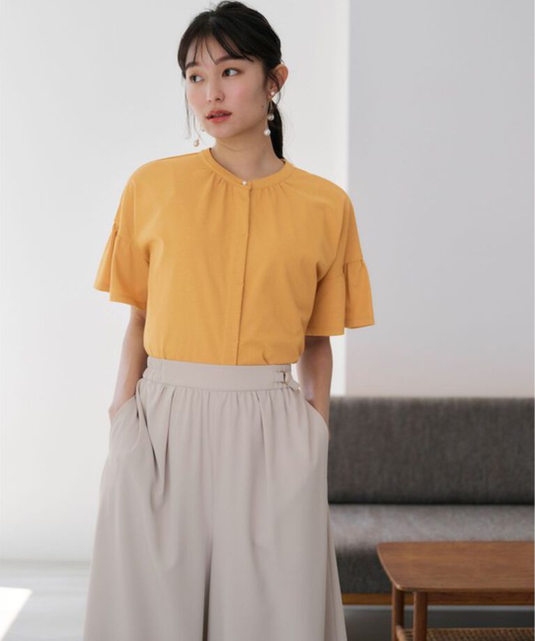 any SiS「【UVケア・接触冷感】汗ジミ防止加工カット ブラウス」|Tシャツ・カットソー|