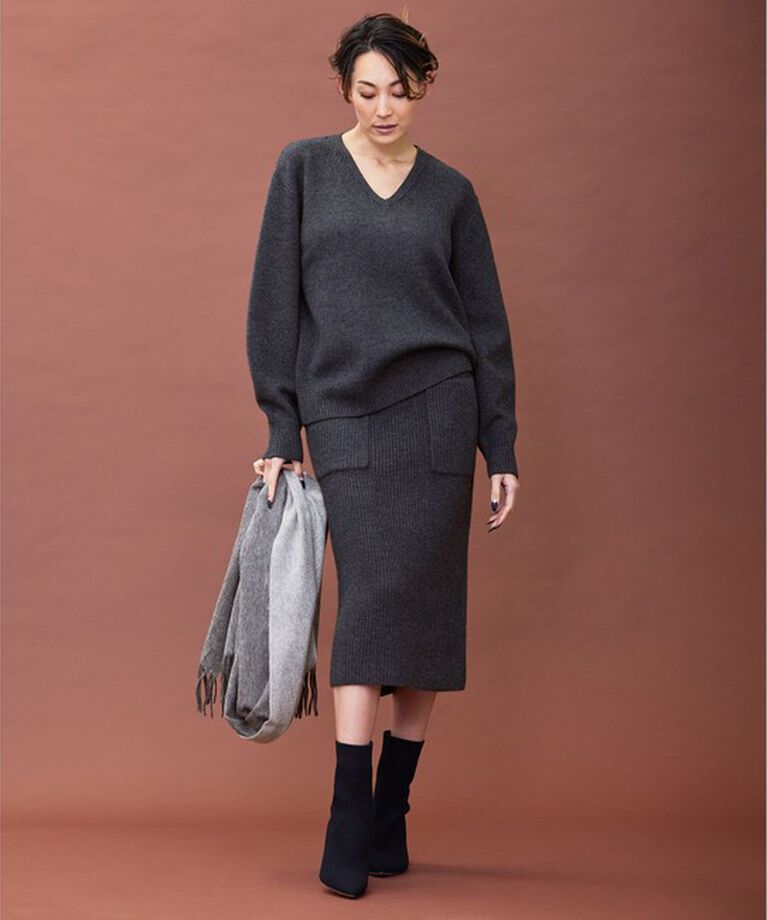 BEIGE,「DOUAI / ニットスカート」|スカート|