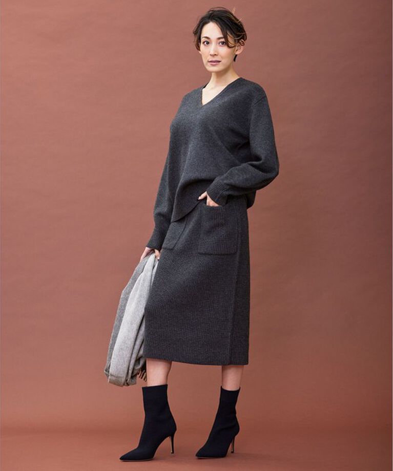 BEIGE,「DOUAI / ニットスカート」|スカート|