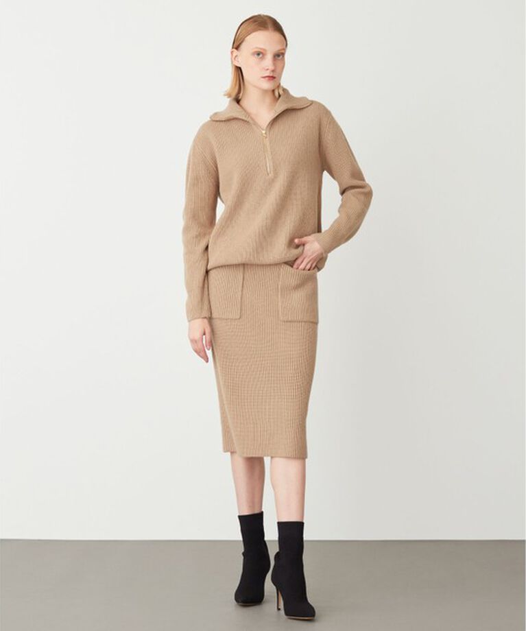 BEIGE,「DOUAI / ニットスカート」|スカート|
