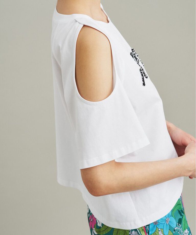 GRACE CONTINENTAL「ロゴカットアウトTシャツ」|Tシャツ・カットソー|
