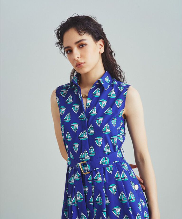 Grace Class「マリンモチーフシャツワンピース」|ワンピース|ネイビー