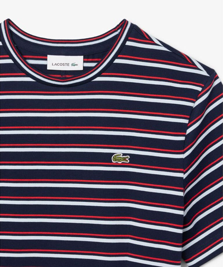 LACOSTE「バイカラーボーダーTシャツドレス / フレアワンピース」|ワンピース|