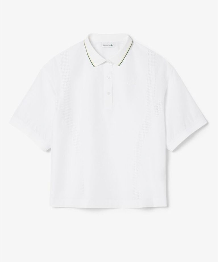 LACOSTE「レーザーカットホールテクニカルポロシャツ」|シャツ・ブラウス|