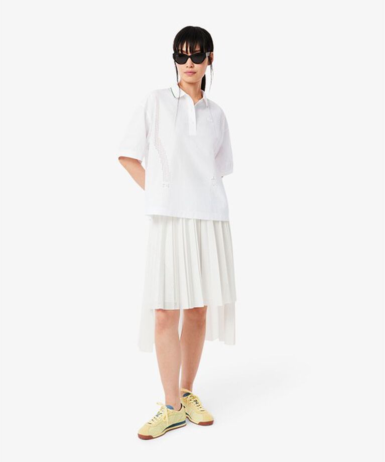 LACOSTE「レーザーカットホールテクニカルポロシャツ」|シャツ・ブラウス|
