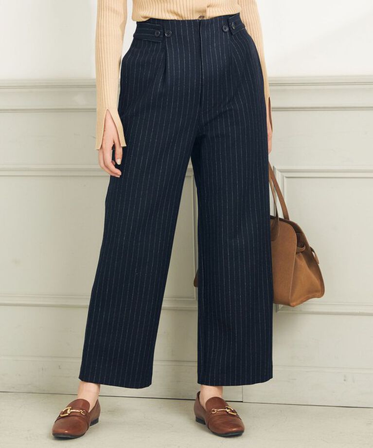NOLLEY'S「ウォッシャブルウールダブルベルトワイドパンツ」|その他|