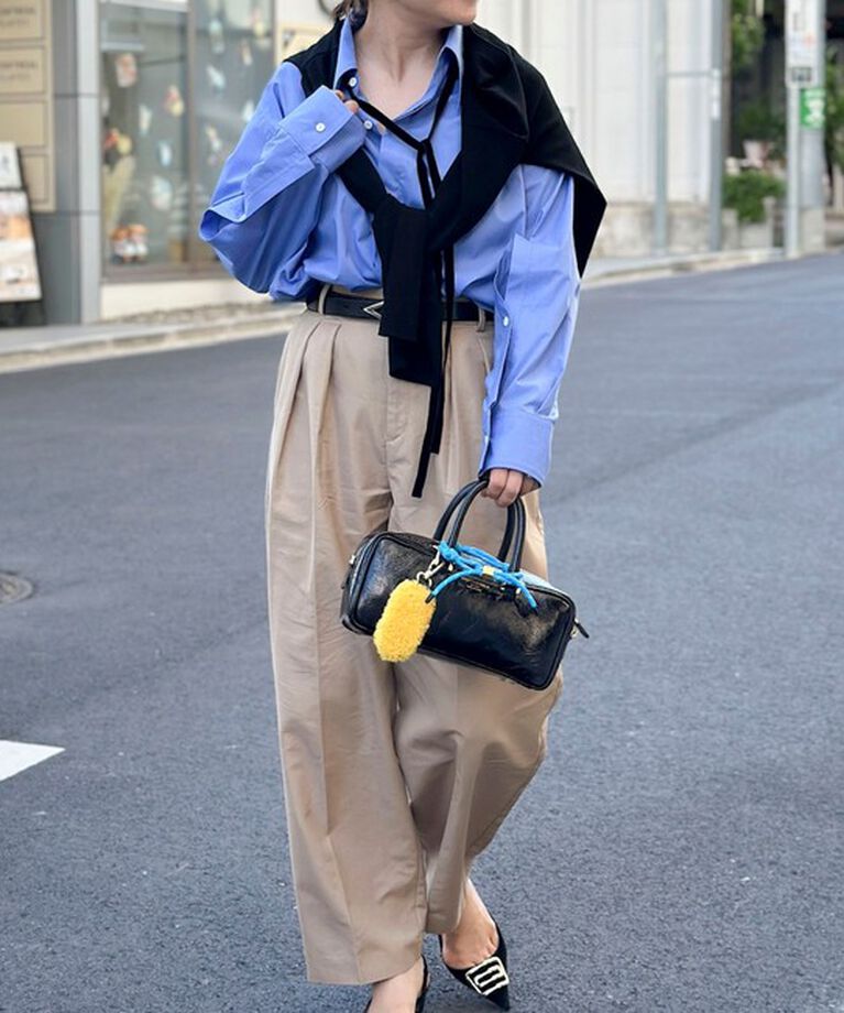 Rie Miller「ロングポイントカラーマルチWAYシャツ」|シャツ・ブラウス|