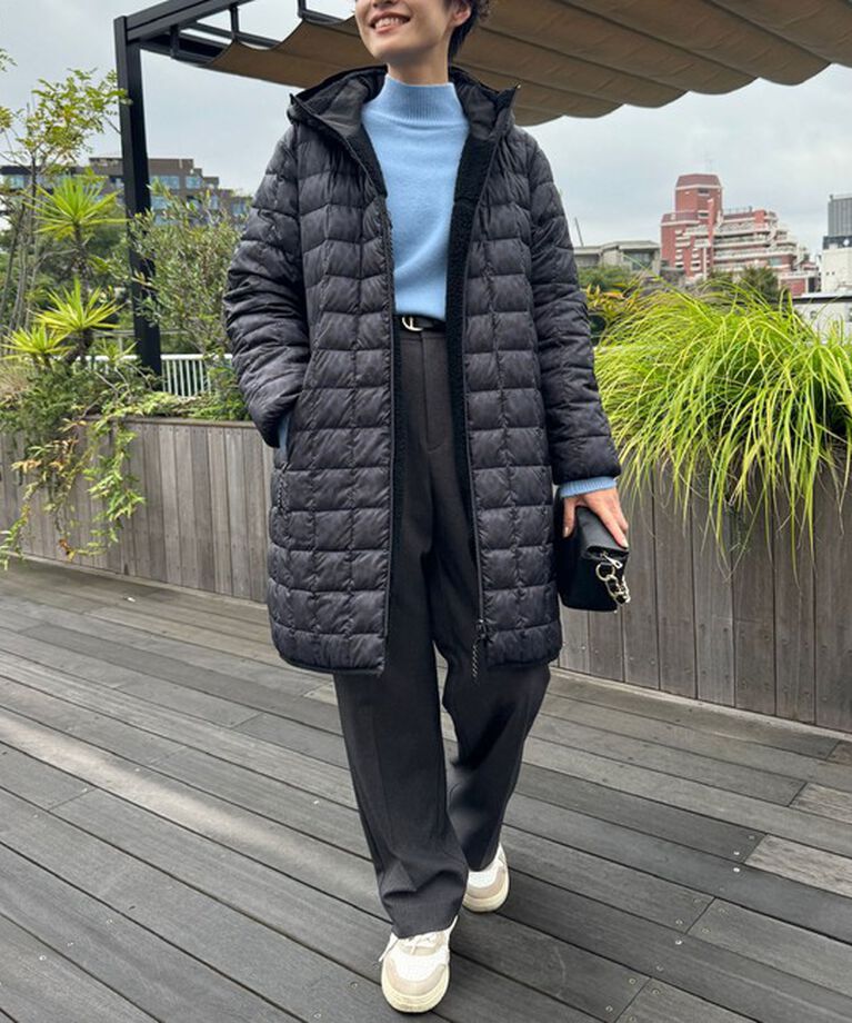 NOLLEY'S「◇【WEB限定】【TAION/タイオン】別注ボア×ダウンフードコート(リバーシブル) 24AW」|ダウン|