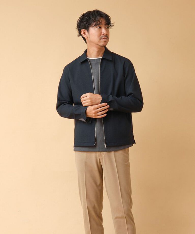 NOLLEY'S goodman「《吸水速乾》SMART TECH ストレッチ ジップシャツジャケット 24AW」|ブルゾン・スタジャン|