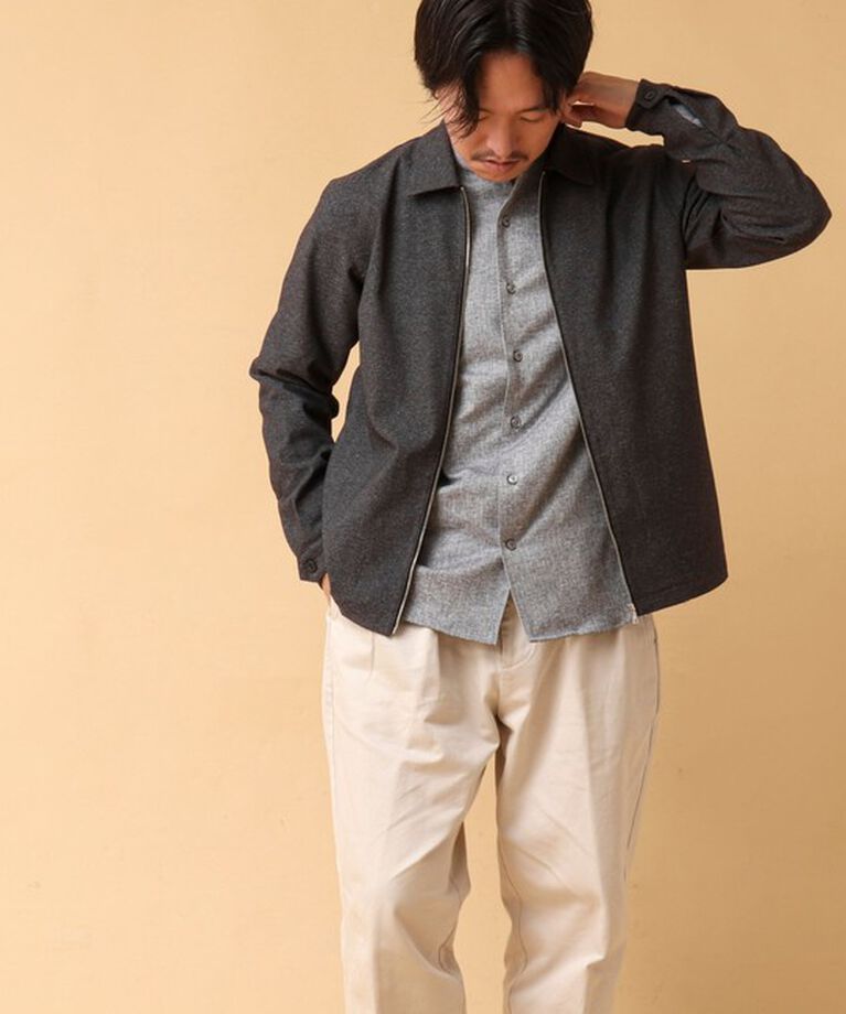 NOLLEY'S goodman「《吸水速乾》SMART TECH ストレッチ ジップシャツジャケット 24AW」|ブルゾン・スタジャン|