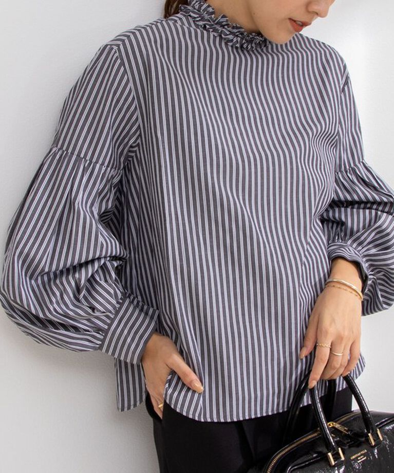 NOLLEY'S「【MARILYN MOON/マリリーンムーン】tuck frill sleeve blouse」|シャツ・ブラウス|