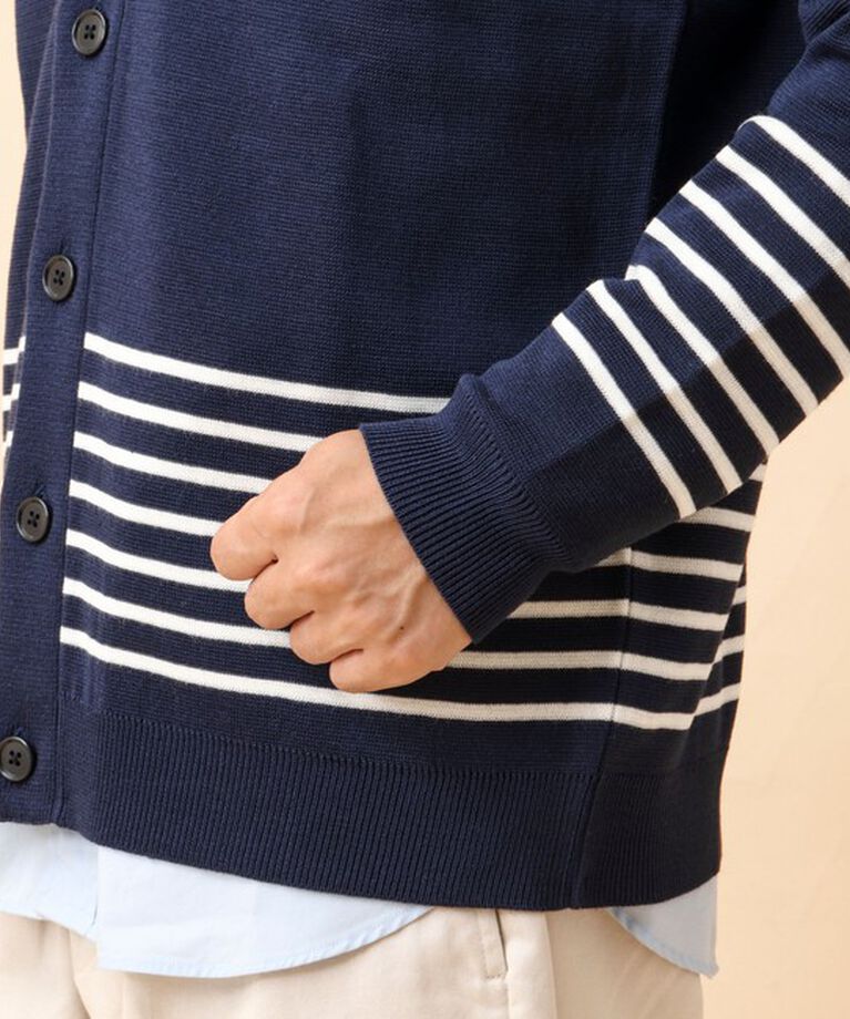 NOLLEY'S goodman「配色ショールカラーカーディガン 24AW」|カーディガン|