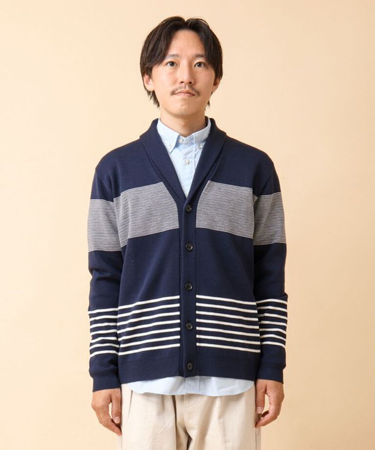 NOLLEY'S goodman「配色ショールカラーカーディガン 24AW」|カーディガン|