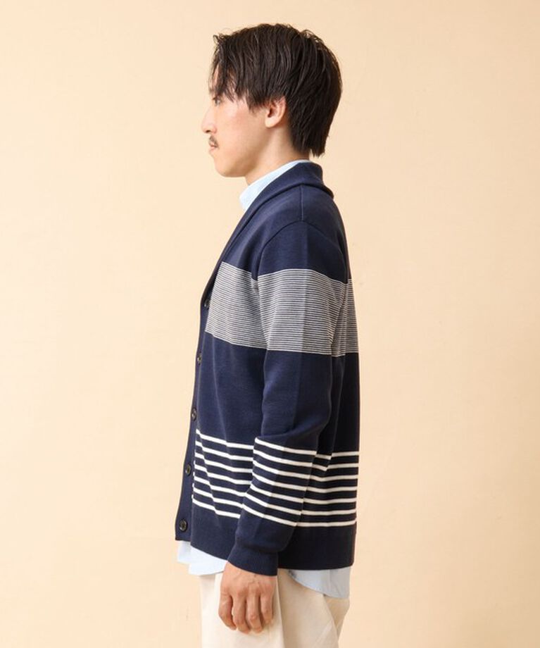 NOLLEY'S goodman「配色ショールカラーカーディガン 24AW」|カーディガン|